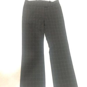 H&M Windowpane Gray Womens Pants Size 6 Bootleg